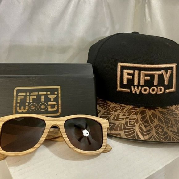 Fifty Other - Fifty Wood Cap and Matching Glasses… NEW